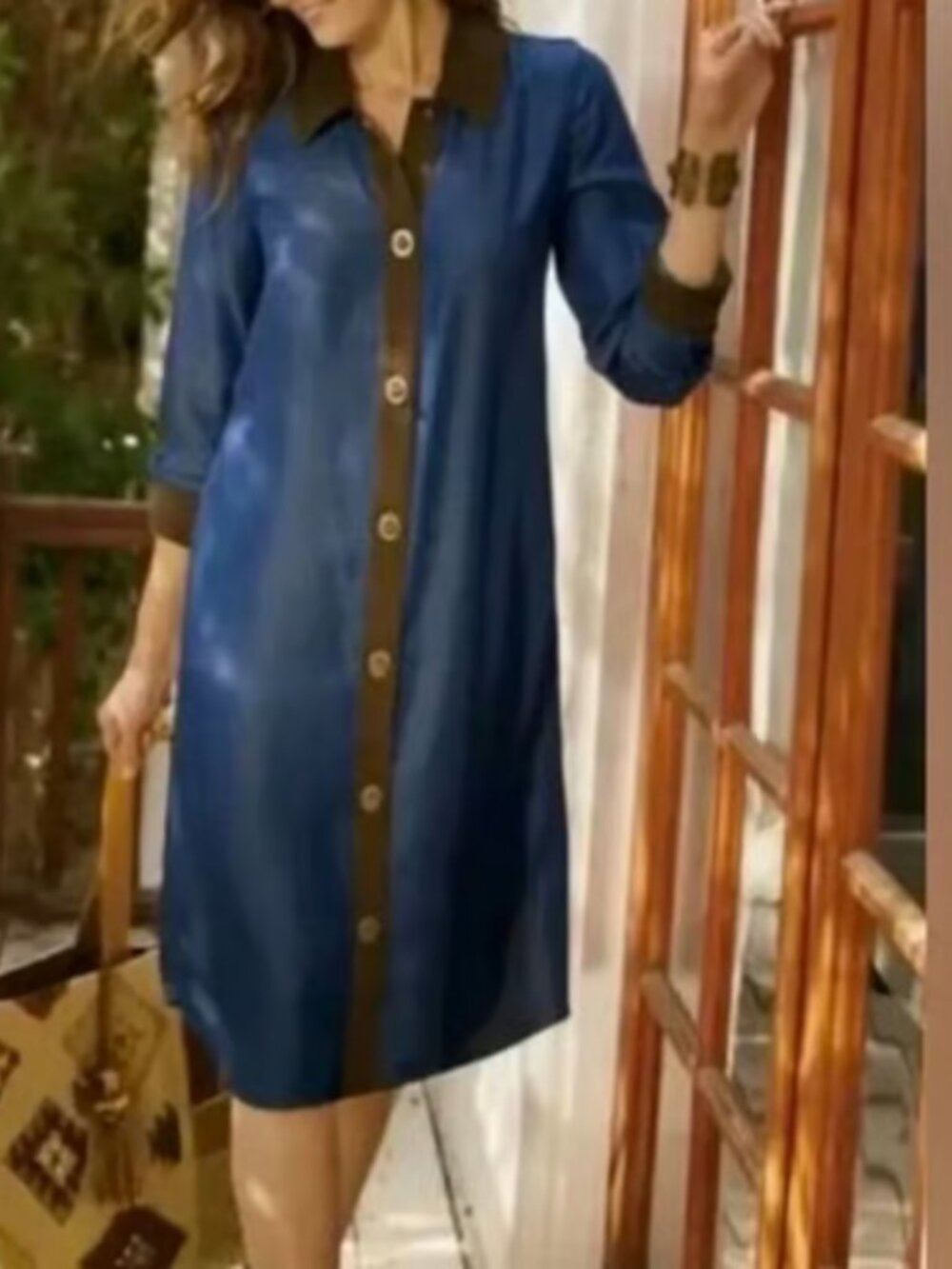 Soft Surroundings Tencel Shirt Dress